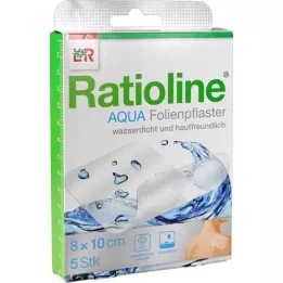 RATIOLINE apósitos de ducha aqua 8x10 cm, 5 unidades
