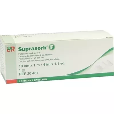 SUPRASORB F Apósito de lámina para heridas, rollo discontinuo de 10 cm x 1 m, 1 pieza