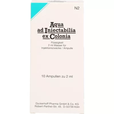 AQUA AD iniectabilia ex Colonia ampollas, 10X2 ml