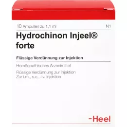 HYDROCHINON Ampollas Injeel Forte, 10 piezas