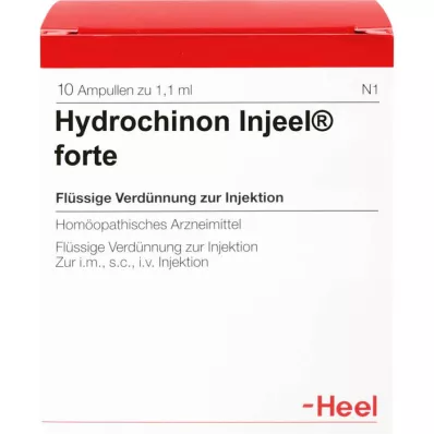 HYDROCHINON Ampollas Injeel Forte, 10 piezas