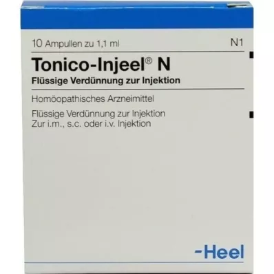 TONICO Ampollas Injeel N, 10 piezas