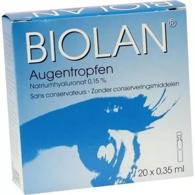 BIOLAN Gotas para los ojos, pipetas monodosis, 20X0,35 ml