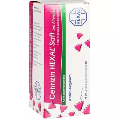 CETIRIZIN HEXAL Jugo para alergias, 75 ml
