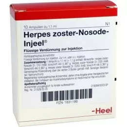 HERPES ZOSTER Ampollas Nosode Injeel, 10 piezas
