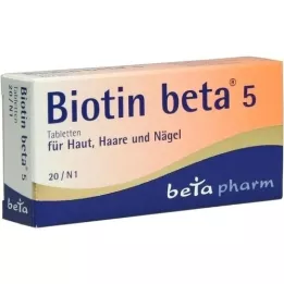BIOTIN BETA 5 comprimidos, 20 unidades