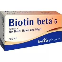 BIOTIN BETA 5 comprimidos, 50 unidades