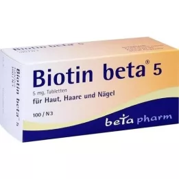 BIOTIN BETA 5 comprimidos, 100 unidades
