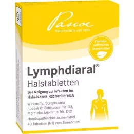 LYMPHDIARAL TABLETAS PARA LA GARGANTA, 40 uds