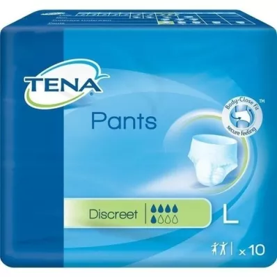 TENA PANTS Pantalón desechable Discrete L 95-125 cm, 10 unidades