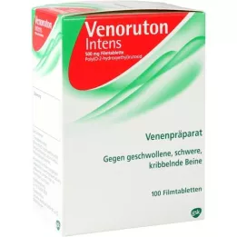 VENORUTON tabletas recubiertas de película intensas, 100 piezas