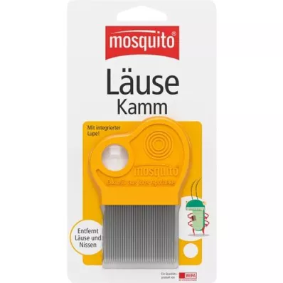 MOSQUITO Peine para liendres de metal con lupa, 1 unidad