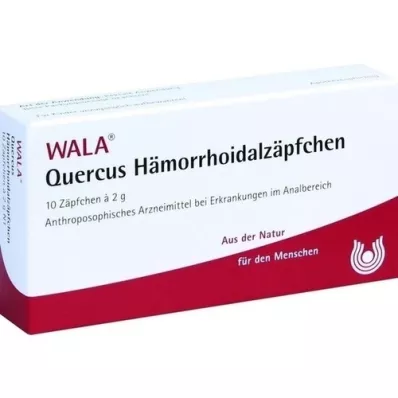 QUERCUS SUPOSITORIOS HEMORROIDES, 10X2 g