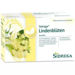 SIDROGA Bolsas filtrantes de té de flor de tilo, 20X1,8 g