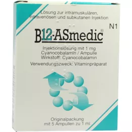 Ampollas B12 ASMEDIC , 5X1 ml