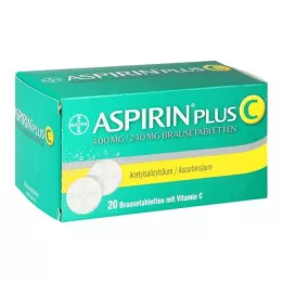 ASPIRIN Plus C tabletas efervescentes, 20 piezas