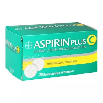 ASPIRIN Plus C tabletas efervescentes, 20 piezas