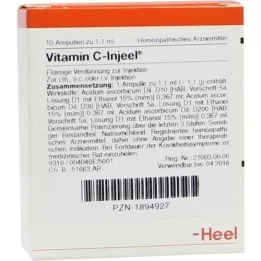 VITAMIN C INJEEL Ampollas, 10 piezas