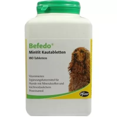 BEFEDO MinVit tabletas masticables para perros, 180 piezas