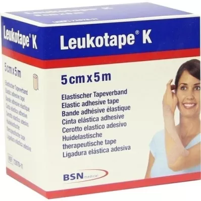 LEUKOTAPE derecho 5 cm color piel, 1 pieza