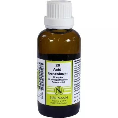ACIDUM BENZOICUM KOMPLEX Dilución nº 28, 50 ml