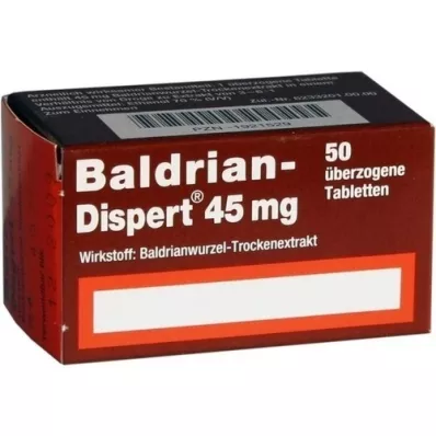 BALDRIAN DISPERT 45 mg comprimidos recubiertos, 50 unidades