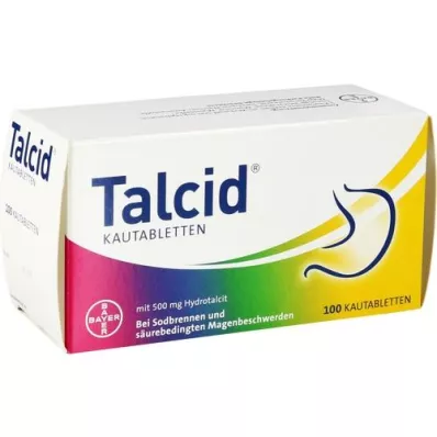 TALCID Tabletas masticables, 100 piezas
