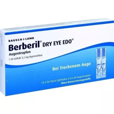 BERBERIL Ojo seco EDO gotas para los ojos, 10X0,6 ml