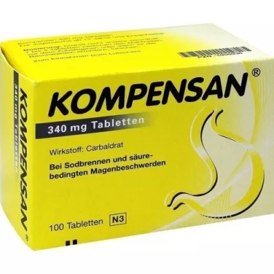 KOMPENSAN Tabletas 340 mg, 100 piezas