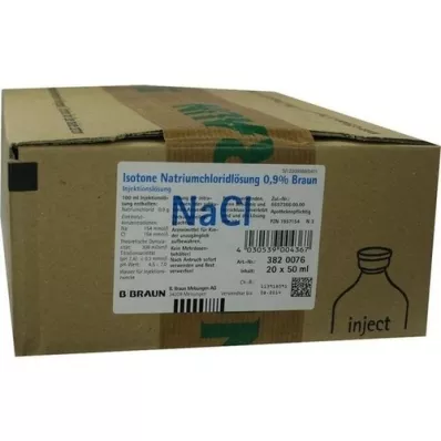 KOCHSALZLÖSUNG Solución inyectable al 0,9%, 20X50 ml