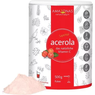 ACEROLA Vitamina C 100% natural en polvo, 500 g