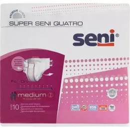 SUPER SENI Pantalón de incontinencia Quatro talla 2 M, 10 piezas