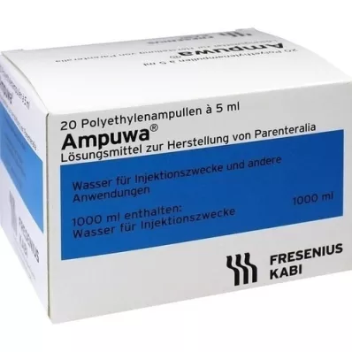 AMPUWA Amplificador de plástico.Solución para inyección/infusión, 20X5 ml