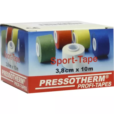 PRESSOTHERM Cinta deportiva 3,8 cm x 10 m blanca, 1 unidad