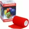 PRESSOTHERM Vendaje cohesivo 8 cm x 4 m rojo, 1 pieza