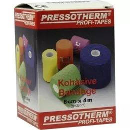PRESSOTHERM Venda cohesiva 8 cmx4 m azul, 1 ud