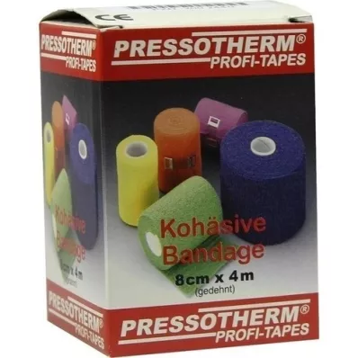 PRESSOTHERM Venda cohesiva 8 cmx4 m azul, 1 ud