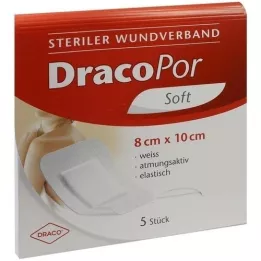 DRACOPOR Apósito para heridas 8x10 cm estéril, 5 unidades