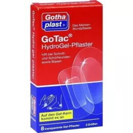 GOTAC Apósitos HydroGel 2 tamaños, 8 unidades