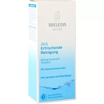WELEDA Leche limpiadora refrescante 2 en 1, 100 ml