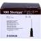 STERICAN Cánulas Luer-Lok 0,45x25 mm tamaño 18 marrón, 100 piezas