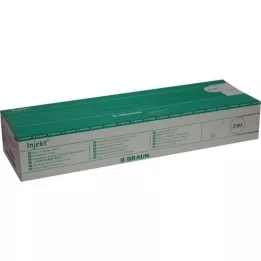 INJEKT Jeringa individual de 2 ml Luer céntrica PVC-libre, 100X2 ml