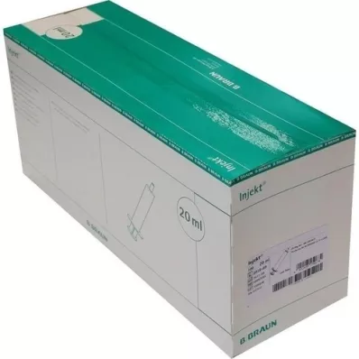 INJEKT Jeringa individual 20 ml Luer excéntrica PVC-fr., 100X20 ml