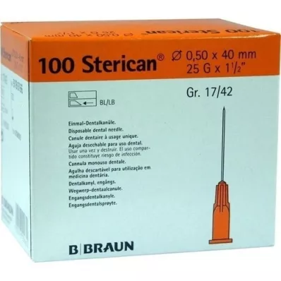 STERICAN Bote dental Luer 0,5x40 mm, 100 piezas