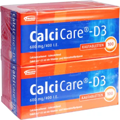 CALCICARE D3 tabletas masticables, 200 piezas