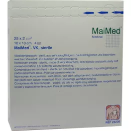 VLIESKOMPRESSEN 10x10 cm estéril, 25X2 uds