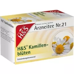 H&amp;S Bolsa filtrante de té de manzanilla, 20X1,5 g