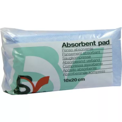 SAUGKOMPRESSEN no estéril 10x20 cm, 25 uds