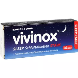 VIVINOX Dormir pastillas para dormir fuertes, 20 piezas