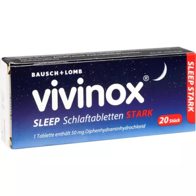 VIVINOX Dormir pastillas para dormir fuertes, 20 piezas